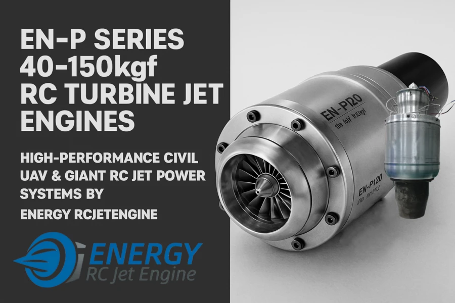 EN-P Series 40–150kgf RC turbine jet engine by Energy RcJetEngine for civil UAVs and giant RC jets