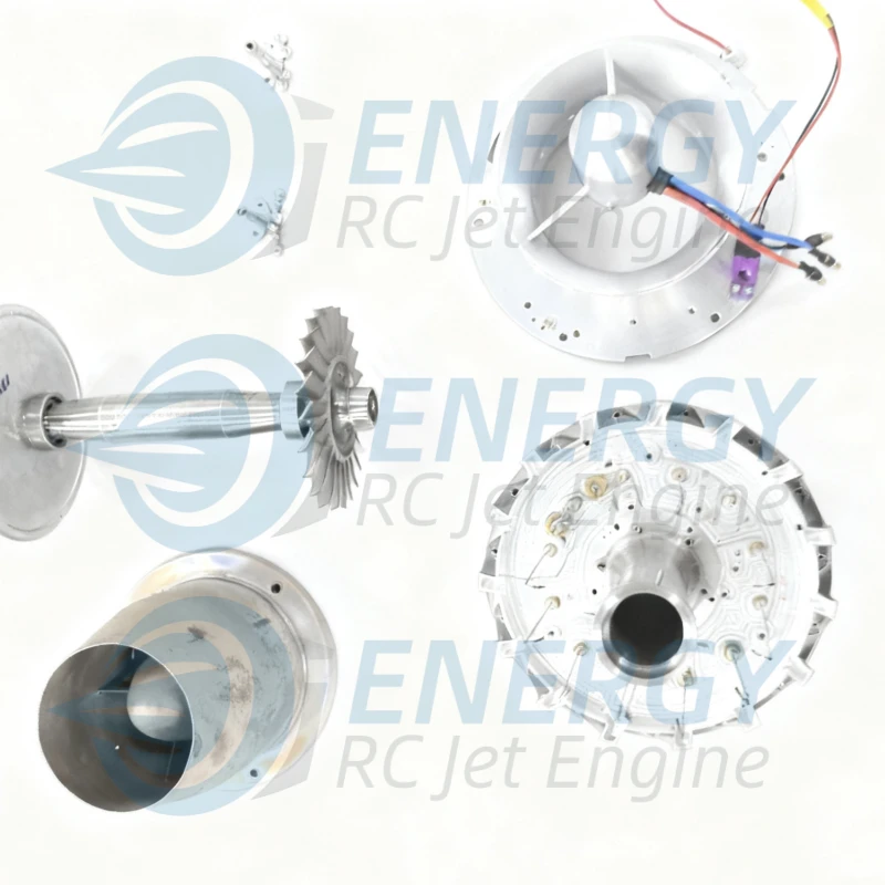 EN-P80 80kgf turbojet engine for high-end RC jets and UAV systems, engineered by Energy RcJetEngine with precision components, powerful thrust output, and OEM customization for global buyers.