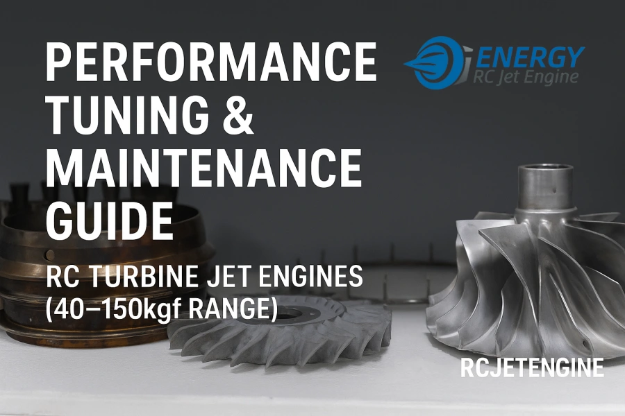 Performance tuning and maintenance guide for RC turbine jet engines (40–150kgf range) – professional RC jet power system optimization by Energy-RCJetEngine, China’s trusted manufacturer and OEM/ODM supplier.