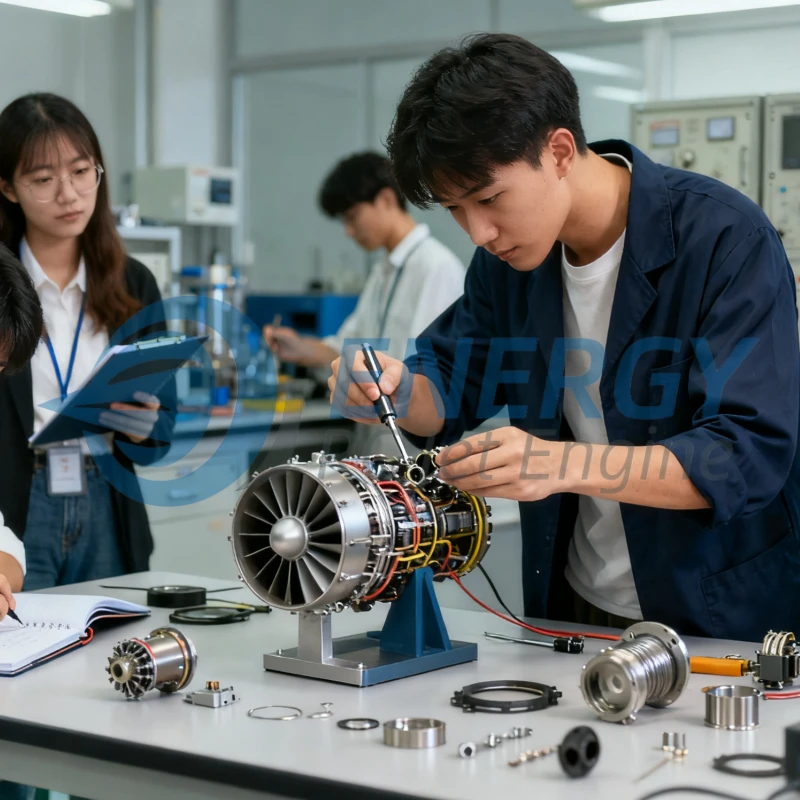 Scientific research and educational training with mini RC jet engines (40–150kg / 88–330lb thrust range) – Custom, wholesale, and factory-supplied by Energy RCJetEngine for universities, technical institutes, and aerospace programs in the USA, UK, Canada, Thailand, Saudi Arabia, UAE, and Australia.