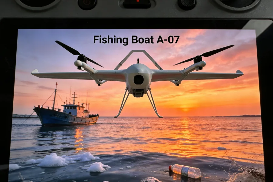 AeroVoyager fixed-wing VTOL long-endurance multi-mission survey and inspection UAV platform from a global drone manufacturer and factory supplier.