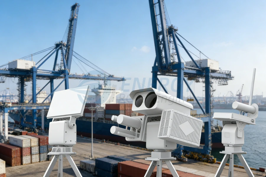 Fixed Drone Defense System with advanced radar and electro-optical detection, equipped with soft-kill jammers and hard-kill laser solutions for industrial and civil applications, fully customizable and available for global B2B wholesale by Energy RCJetEngine.