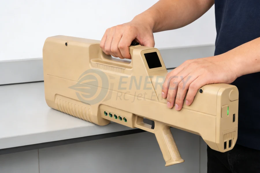 Handheld UAV Jammer & Integrated Counter‑Drone Defense System for enterprises, security teams, and industrial UAV protection – portable, multi-function, and tactical, manufactured by Energy RCJetEngine for global sales, wholesale, and customization.