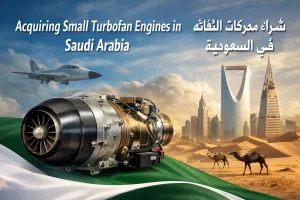 Small turbofan engine for UAVs and model jets in Saudi Arabia, showing high-performance aerospace technology for professional drone and research applications.