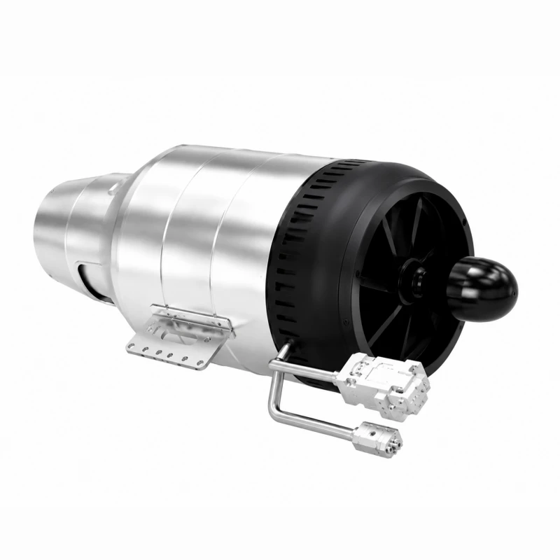 EN-P85 85kgf turbojet engine manufactured by Energy RCJetEngine factory, compact high-speed jet engine with integrated ECU and fuel system for OEM customization, wholesale supply and UAV applications